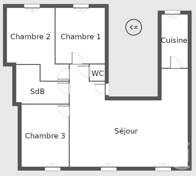 Afficher la photo en grand Appartement F4 à vendre - 4 pièces - 96.24 m2 - VILLEURBANNE - 69 - RHONE-ALPES - Century 21 Montchat
