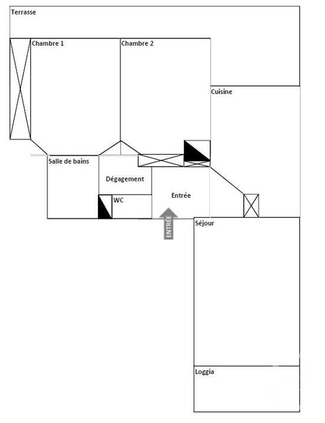 Afficher la photo en grand Appartement T3 à vendre - 3 pièces - 69.3 m2 - VILLEURBANNE - 69 - RHONE-ALPES - Century 21 Montchat
